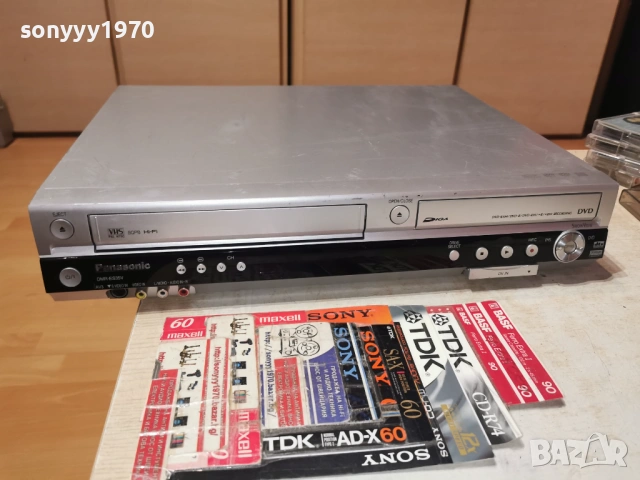 PANASONIC DMR-ES35V DVD RECORDER+VHS ВНОС GERMANY 1904260951LCHERY1, снимка 2 - Плейъри, домашно кино, прожектори - 54242306
