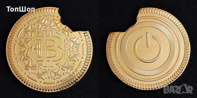 Биткойн / Bitcoin ( BTC ) - Отхапана монета, снимка 1 - Нумизматика и бонистика - 38584226