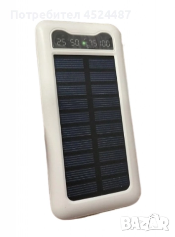Преносима батерия Power bank с вграден соларен панел,10000 mAh, снимка 3 - Оригинални батерии - 47703033