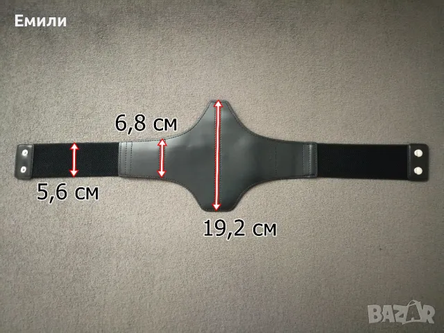 Дамски кожен корсет колан за талия р-р S-M, снимка 5 - Колани - 48002022