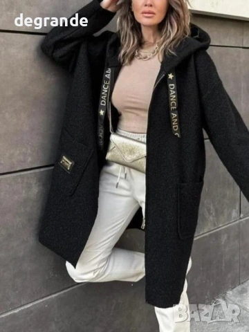 Дамско Палто с Качулка , снимка 2 - Палта, манта - 53195672