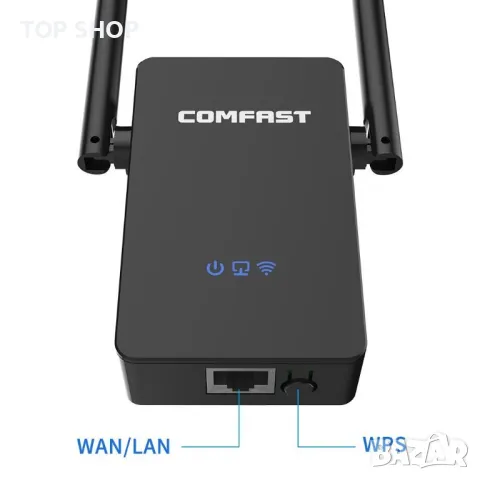 comfast cf-wr302s Оригинален 300mbps WiFi Range Extender Двойна антена Усилвател на WiFi сигнала, снимка 5 - Рутери - 49057890
