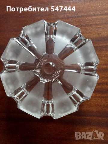 Кристален пепелник, снимка 3 - Други - 52747635