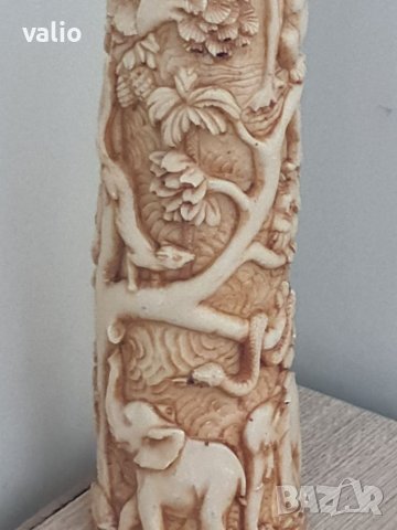 Продавам чифт гравирани бивни , снимка 3 - Други ценни предмети - 40331819