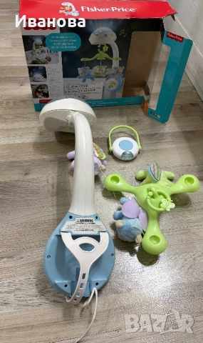 Въртележка за кошара Fisher price, снимка 3 - Музикални играчки - 52739404