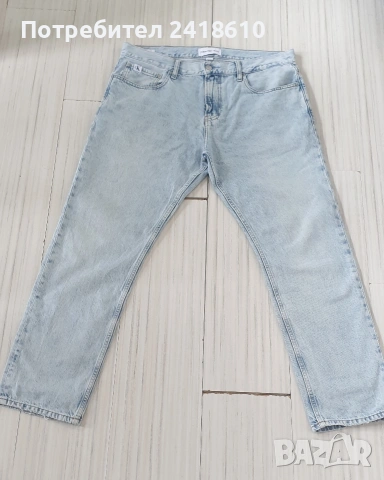 Calvin Klein Jeans Straight Fit Mens Size 34/30 ОРИГИНАЛ! Мъжки Дънки!, снимка 6 - Дънки - 54220506