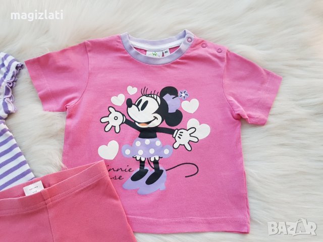 Тениски и клин за момиче 9-12 месеца, снимка 2 - Комплекти за бебе - 31765999