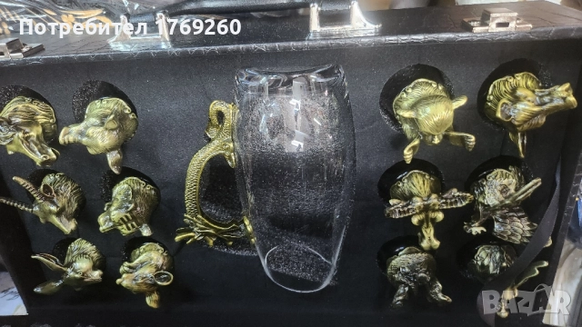 Продавам к-т от 12чашки с кана с глави на животни!, снимка 4 - Декорация за дома - 51472555