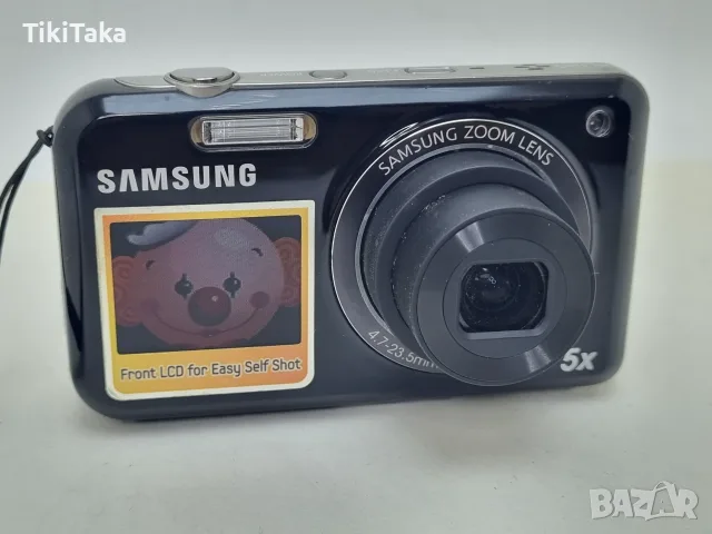 Samsung PL120 DualView – 14.2MP CCD Digital Camera | 5x Optical Zoom | Dual LCD | HD Video