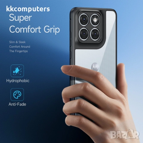 DUX DUCIS Aimo Прозрачен Калъф за Motorola Edge 70 Fusion+ 5G / Fusion 5G - PC+TPU, 0.8mm защита, 1., снимка 4 - Калъфи, кейсове - 54124713