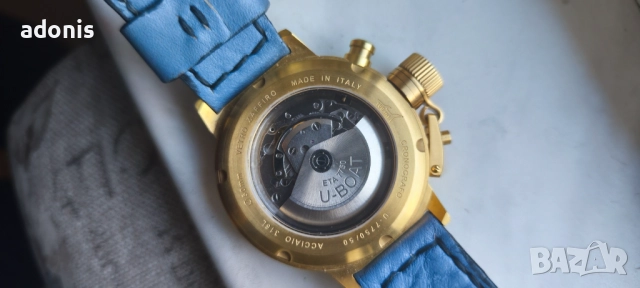 U - boat 7750 chronograph automatic mechanical watch Ю - боат Автомат хронограф механичен часовник, снимка 8 - Други - 52937970