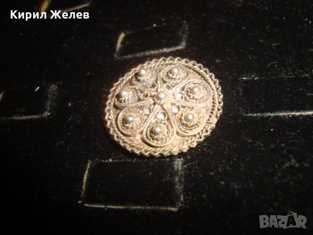 СТАРИННО ФИЛИГРАННО СРЕБРО БИЖУ АПЛИКАЦИЯ ВЪЗРОЖДЕНСКО РЪЧНА ЮВЕЛИРНА ИЗРАБОТКА 3598, снимка 8 - Антикварни и старинни предмети - 30396581
