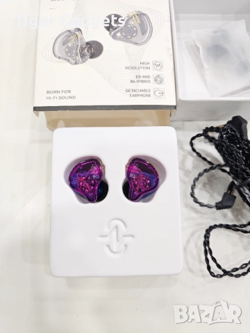 CCZ Melody BC01 – хибридни HiFi In-Ear слушалки (1BA + 1DD), без микрофон, снимка 7 - Слушалки и портативни колонки - 53934976