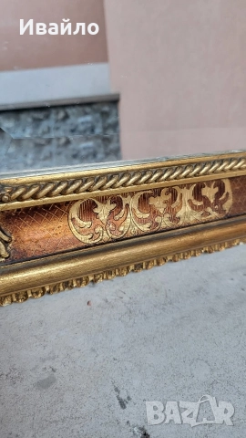 Италианско бароково огледало 048, снимка 4 - Огледала - 52641632