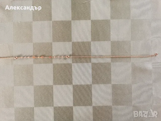 Дамско златно колие - 3,80 гр., 52,5 см. дължина, снимка 5 - Колиета, медальони, синджири - 48828973