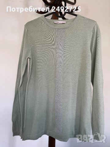 Блуза мента, марка WAIKIKI, сребристи нишки, снимка 1 - Блузи с дълъг ръкав и пуловери - 42325709