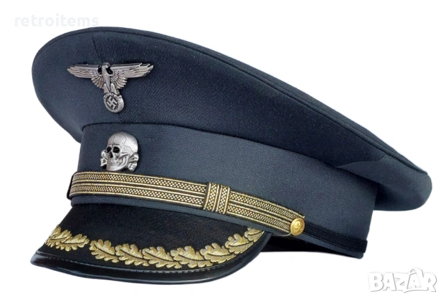 WW2 Фуражка Немска Трети Райх SS, снимка 2 - Колекции - 49649317