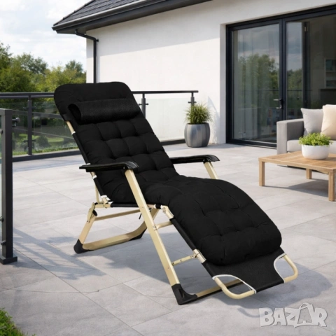 Градински шезлонг. , снимка 4 - Градински мебели, декорация  - 54306101