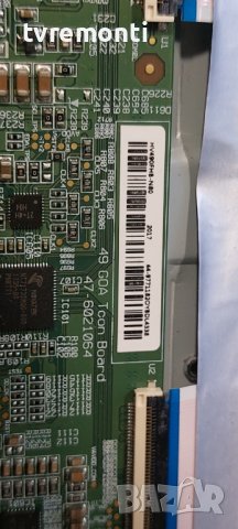 TCon BOARD ,49 GOA Tcon Board, 47-6021064,HV490FHB-N80 for Philips 49PFS5301/12 дисплей TPT490F2-FHB, снимка 2 - Части и Платки - 40161841
