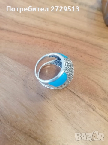  Сребърен пръстен, снимка 10 - Пръстени - 52186555