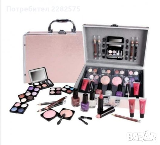 Куфарче с гримове в цвят розово злато , снимка 2 - Подаръци за рожден ден - 38881960