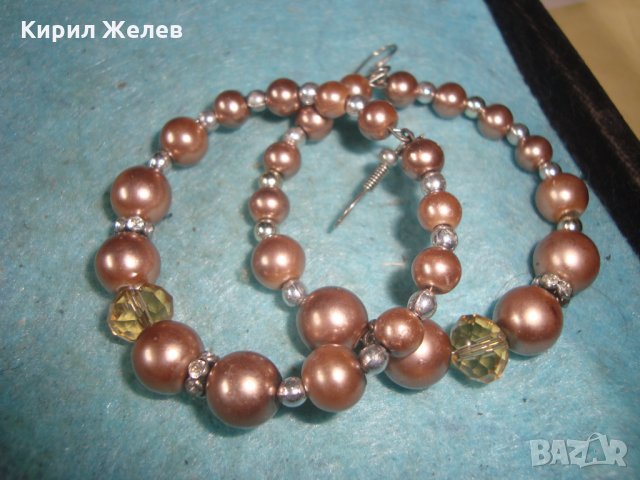 ПЕРЛЕН ТИП КРАСИВИ КЛАСИЧЕСКИ АРТ МОДЕЛ ОБЕЦИ 27348, снимка 3 - Обеци - 35100910