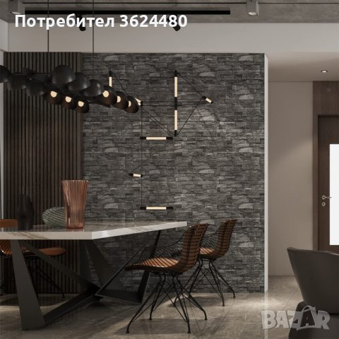 Сив  камък самозалепващ 3D тапет, снимка 18 - Други стоки за дома - 40592611