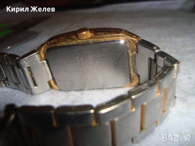 CASIO - МАРКОВ КВАРЦОВ ЯПОНСКИ ПОЗЛАТЕН ЧАСОВНИК с ОРИГИНАЛНА СТОМАНЕНА НЕРЪЖДАЕМА ВЕРИЖКА 27359, снимка 16 - Мъжки - 36694770
