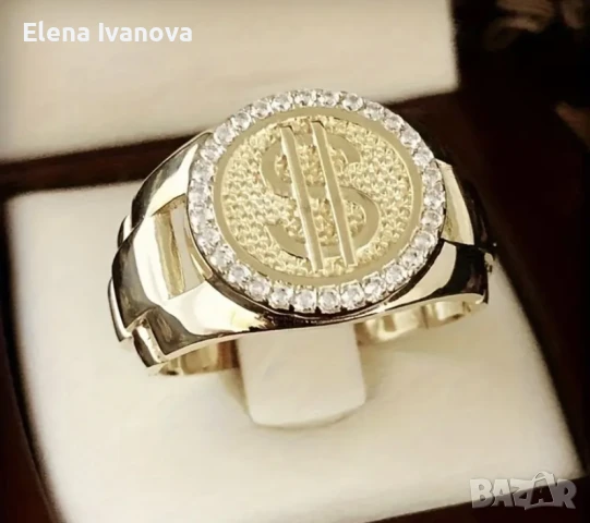 Уникален златен пръстен в луксозна кутия