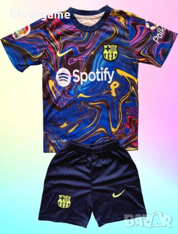Детско - юношески футболен екип Барселона Левандовски Barcelona Lewandowski , снимка 2 - Детски комплекти - 51611763