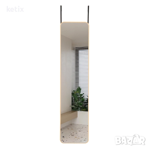 Огледало за врата,алуминиева рамка,35х120см,2 в 1, снимка 3 - Други стоки за дома - 52955529