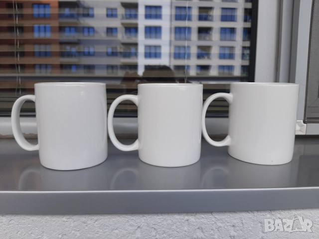 Чаши за чай кафе керамични – бели 6бр., снимка 10 - Чаши - 51625695