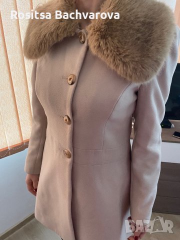 Бежево палто Radeks, размер М, снимка 7 - Палта, манта - 38896210