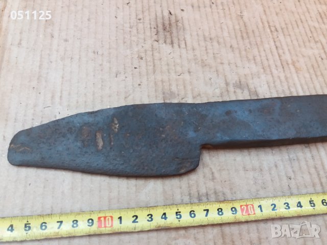 масивен кован сатър, инструмент - възраждане , снимка 4 - Антикварни и старинни предмети - 37348857