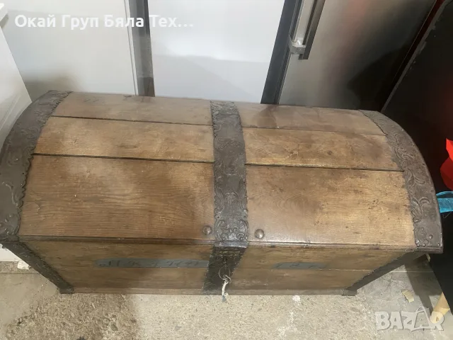 🏺 УНИКАЛЕН СТАР ДАТСКИ САНДЪК – HS 1796 🏺, снимка 4 - Антикварни и старинни предмети - 56413037