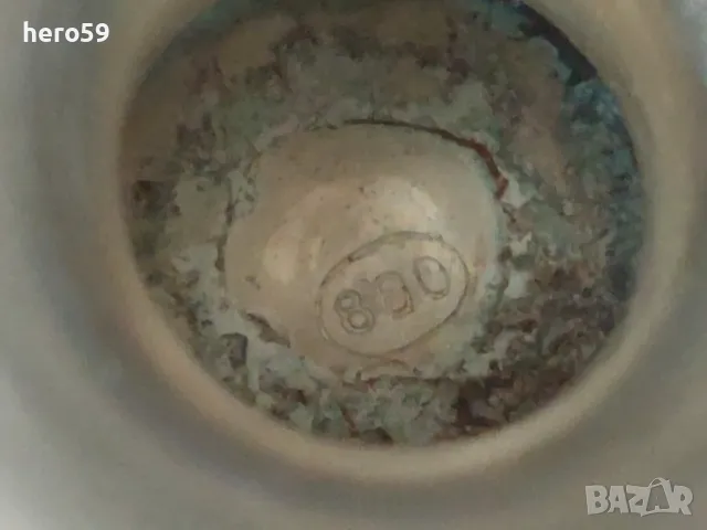 Два комплекта Сребърни чаши за вино,вода,проба 800 , снимка 7 - Чаши - 48824938