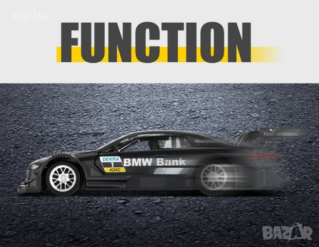 Метална количка BMW M3 DTM, MSZ, отварящи се врати 202116, снимка 3 - Коли, камиони, мотори, писти - 34377021