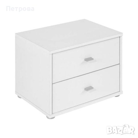 Бяло нощно шкафче-50х35.2х38.1