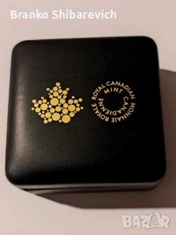 Красива сребърна монета от Канада с позлата и родий, снимка 3 - Нумизматика и бонистика - 53089718