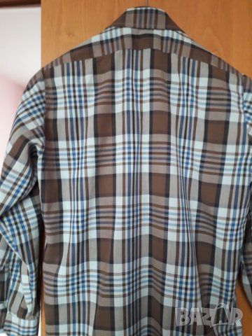 Мъжка риза дълъг ръкав карирана, снимка 3 - Ризи - 30103670