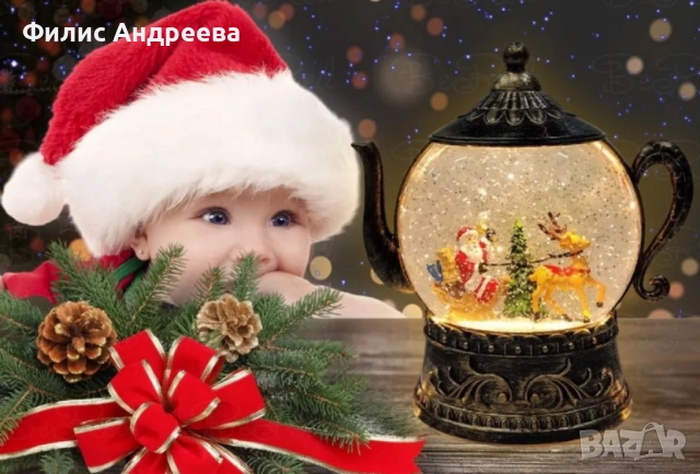 Коледен вълшебен чайник, снимка 4 - Декорация за дома - 52565210