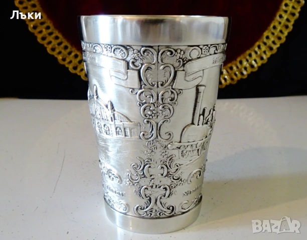 Калаена чаша за вино,влак,железница. , снимка 8 - Антикварни и старинни предмети - 54358701