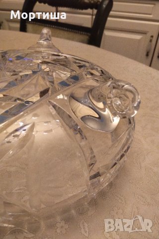 Бохемия великолепна кристална бонбониера , снимка 6 - Декорация за дома - 29755081