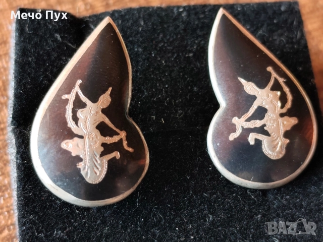 Сребърни обеци (168), снимка 2 - Обеци - 51999007