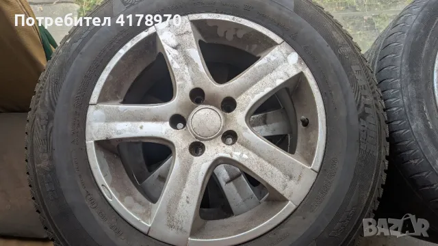 зимни гуми с джанти за subaru 17" алуминиеви с michelin 235/65 R17, снимка 1