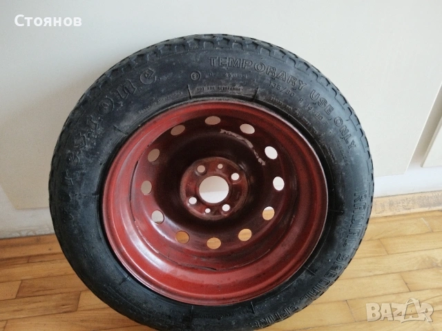 Резервно колело тип патерица Firestone 135/80 R14 80 P Fiat Punto и др. , снимка 2 - Гуми и джанти - 40979781