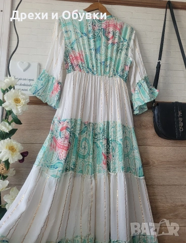 Лятна дълга бохо рокля , снимка 14 - Рокли - 54311145