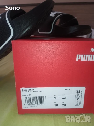 Чехли PUMA LeadCat 2.0 нови, размер 43 , снимка 5 - Мъжки чехли - 50664360