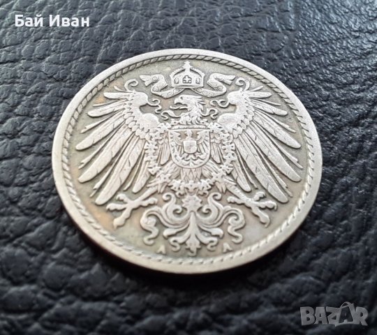 Стара монета 5 пфенига 1903 г.буква А - Германия- рядка,121 годишна !, снимка 6 - Нумизматика и бонистика - 39740302