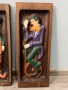 Картина, дърворезба на клоун, 2 бр., снимка 3